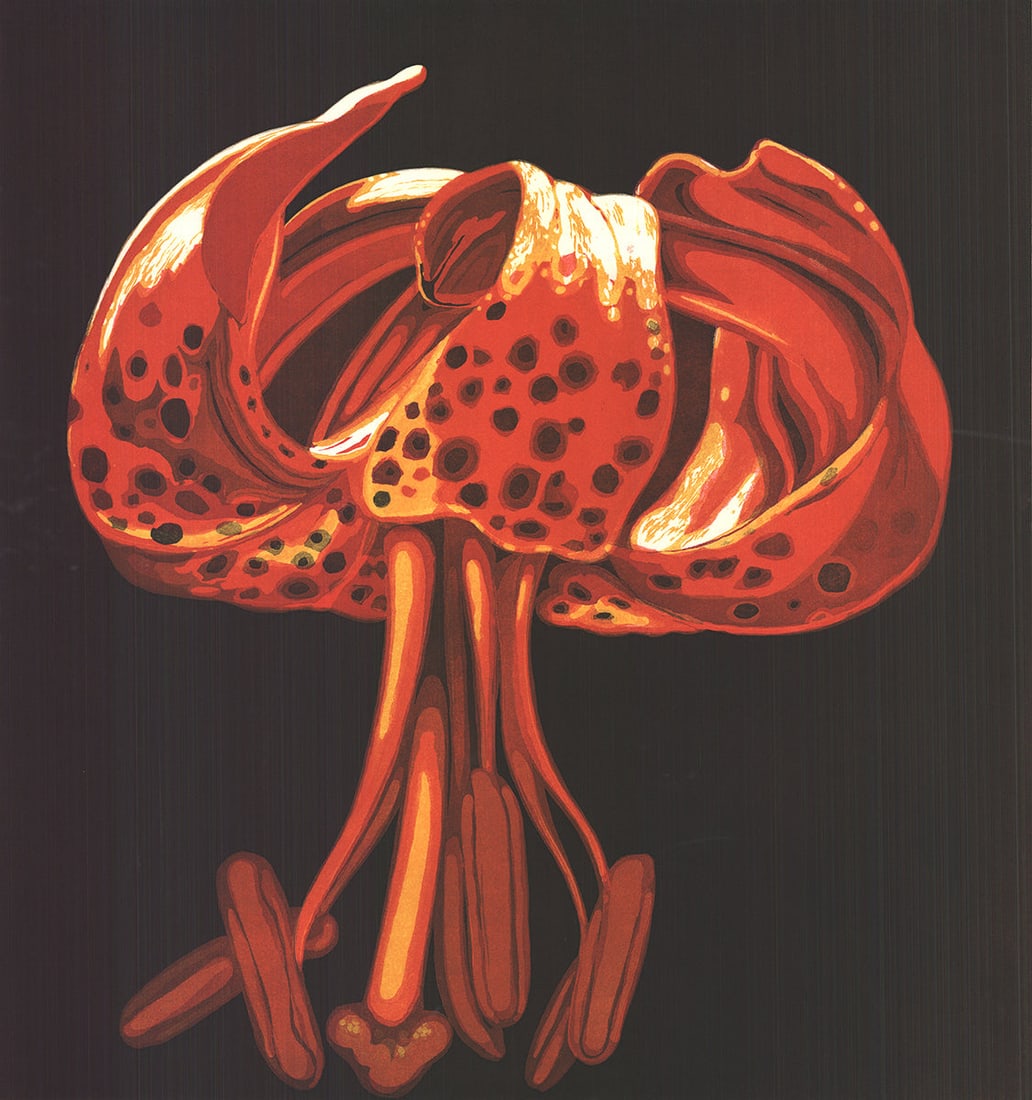 Lowell Nesbitt - Lily - 1973 Etching - SIGNED 34.25 x 31.25"" - 3