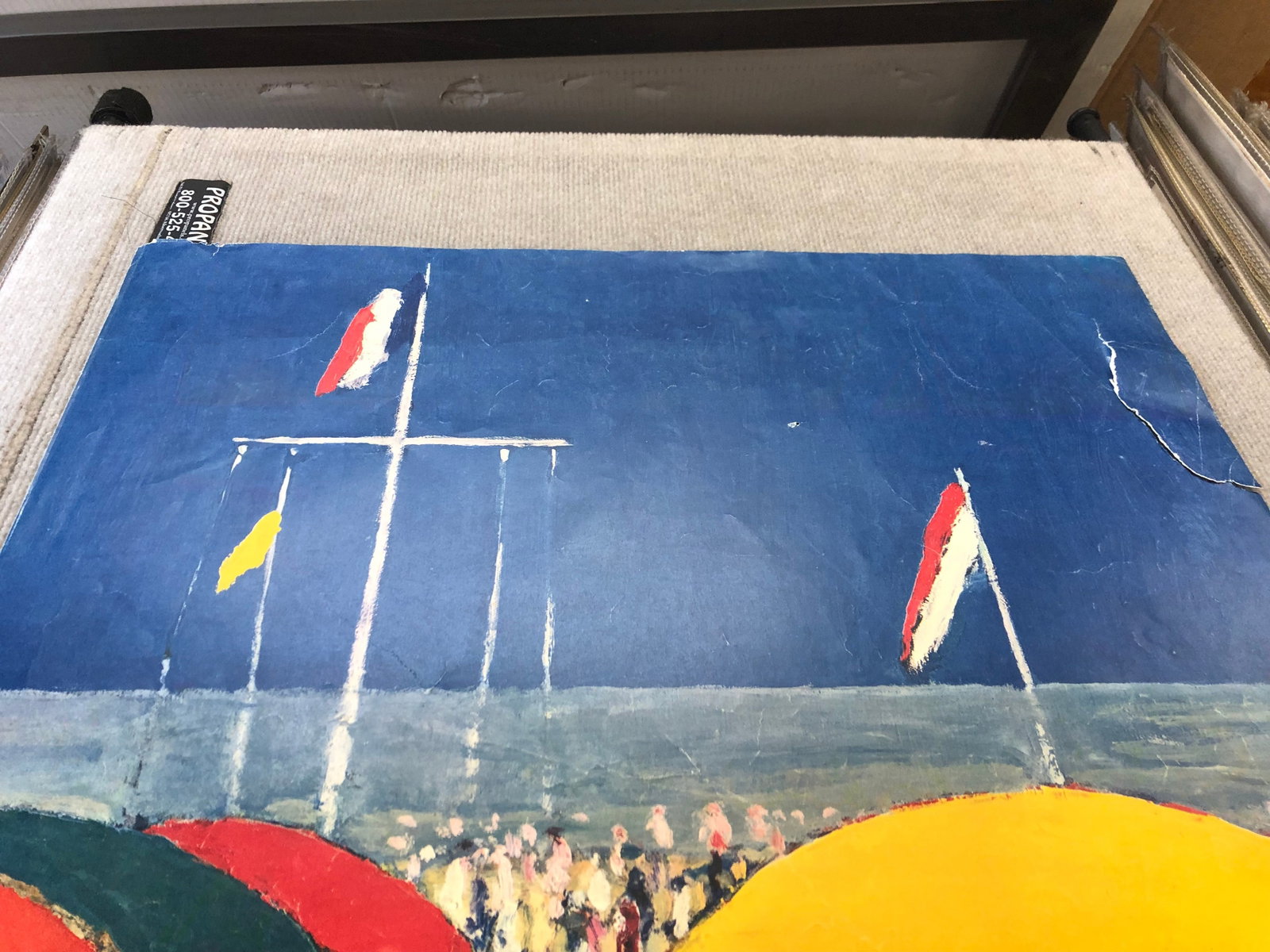 Kees van Dongen - Normandie-Deauville, Le Bar du Soleil - 1960 Offset Lithograph 39 x 24.5"" - 5
