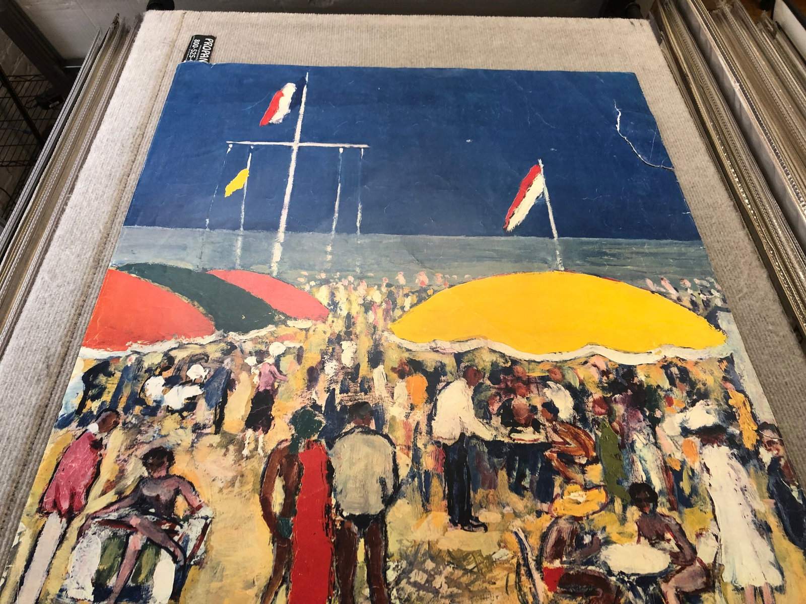 Kees van Dongen - Normandie-Deauville, Le Bar du Soleil - 1960 Offset Lithograph 39 x 24.5"" - 6
