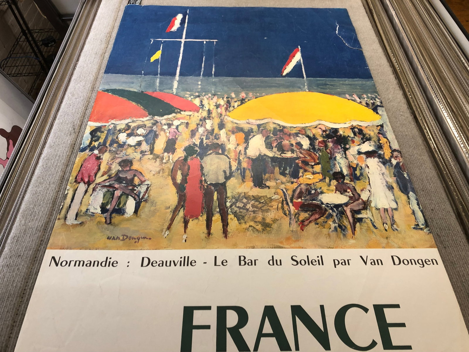 Kees van Dongen - Normandie-Deauville, Le Bar du Soleil - 1960 Offset Lithograph 39 x 24.5"" - 7