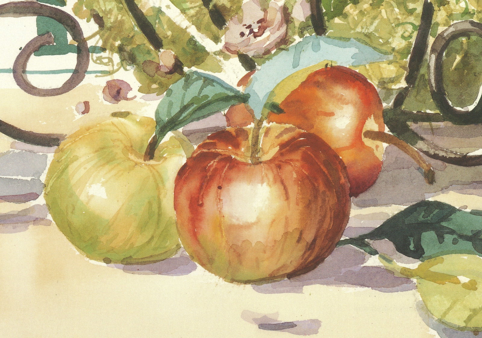 Marilyn Simandle - Summer Apples - 1995 Offset Lithograph 19.625 x 27.5"" - 4