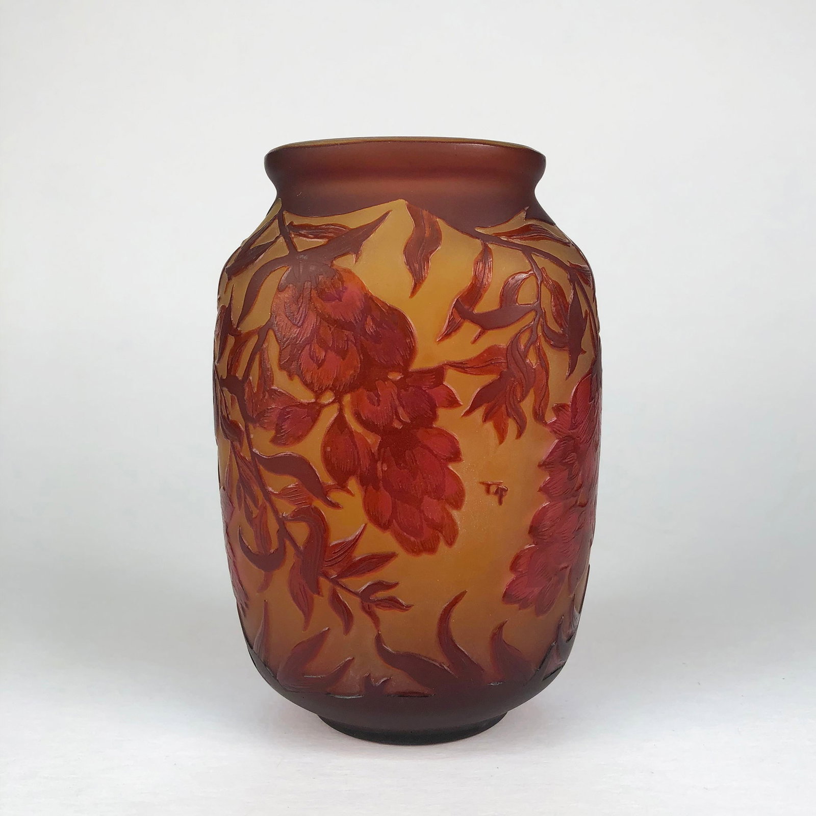 Emile Galle - Vase with Wisteria (After) - 1973 5.75 x 4"" - 2