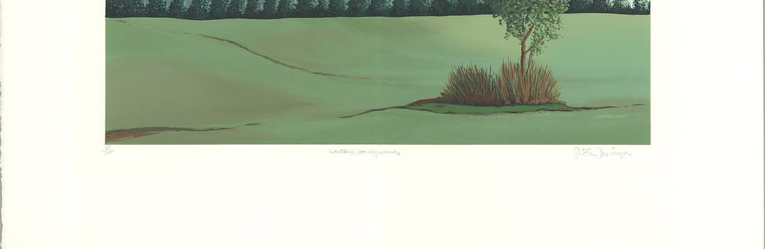 Gretchen Dow Simpson - Waverly, Pennsylvania - 1991 Serigraph - SIGNED 29.75 x 29.25"" - 4