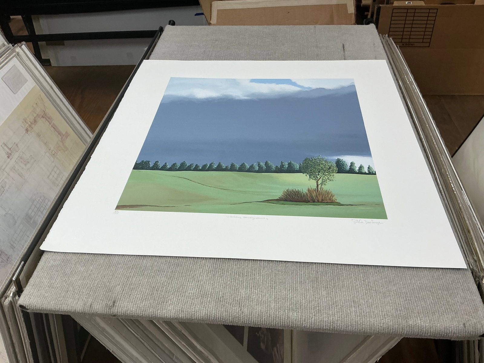 Gretchen Dow Simpson - Waverly, Pennsylvania - 1991 Serigraph - SIGNED 29.75 x 29.25"" - 5