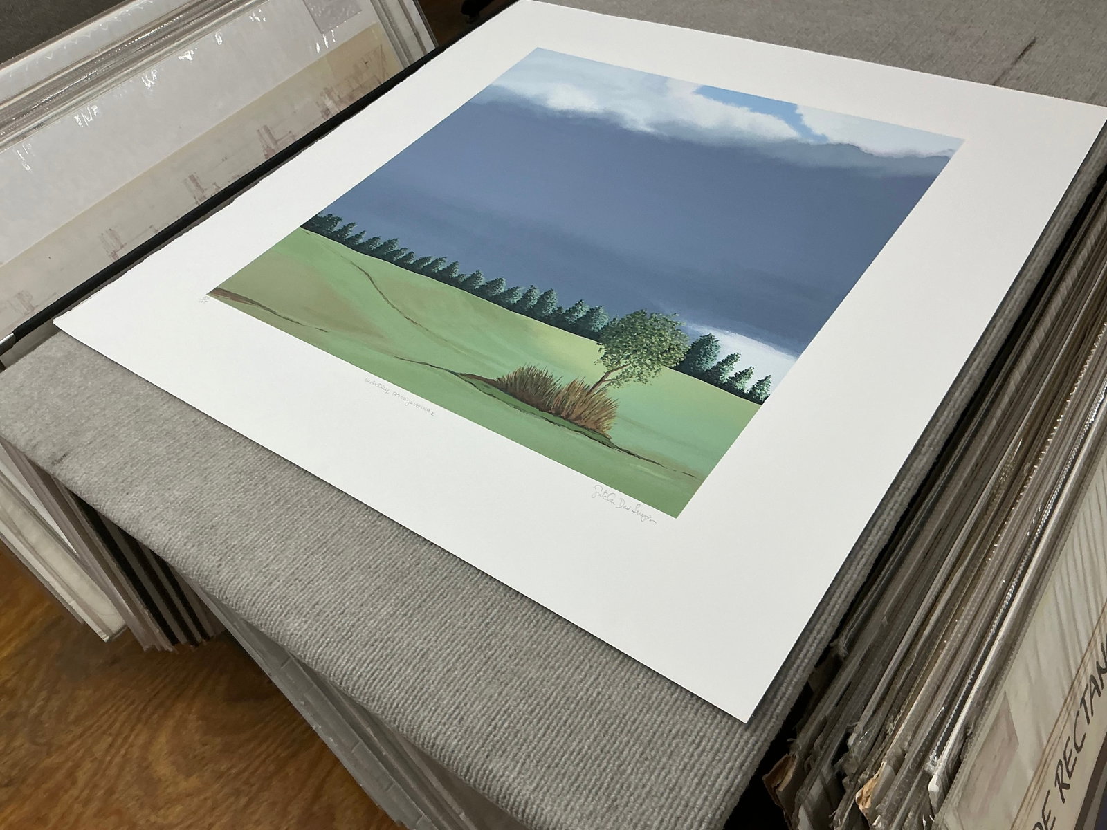 Gretchen Dow Simpson - Waverly, Pennsylvania - 1991 Serigraph - SIGNED 29.75 x 29.25"" - 6
