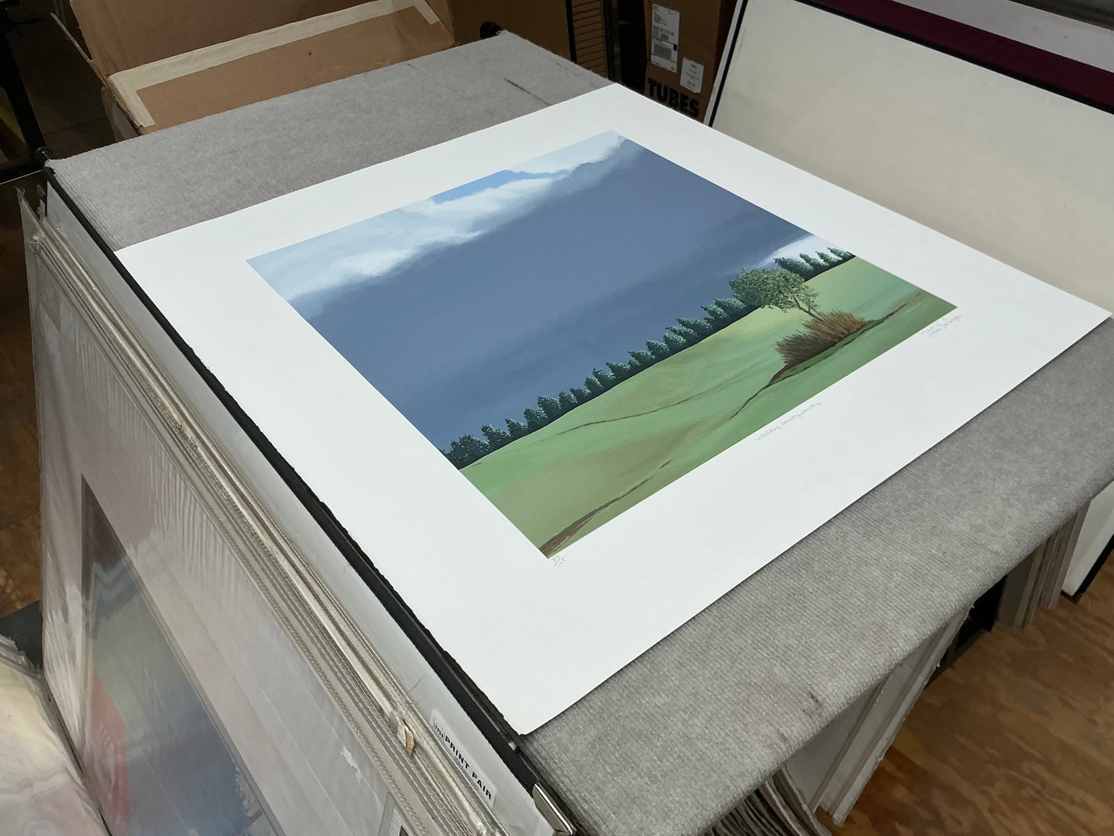 Gretchen Dow Simpson - Waverly, Pennsylvania - 1991 Serigraph - SIGNED 29.75 x 29.25"" - 7