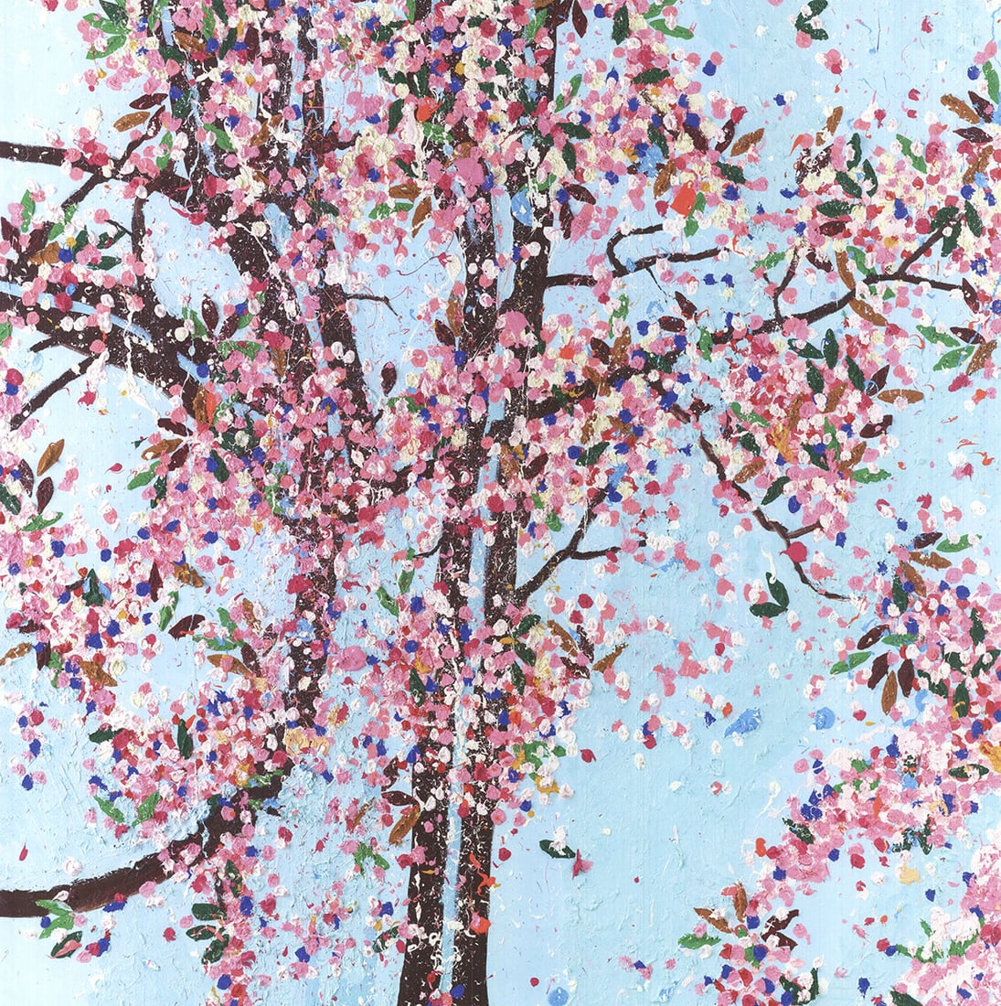 Damien Hirst - Wonderful World Blossom - 2021 Offset Lithograph 31.75 x 23.75"" - 2