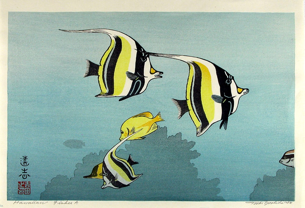Toshi YOSHIDA: Hawaiian Fishes 'A' (1 of 1)