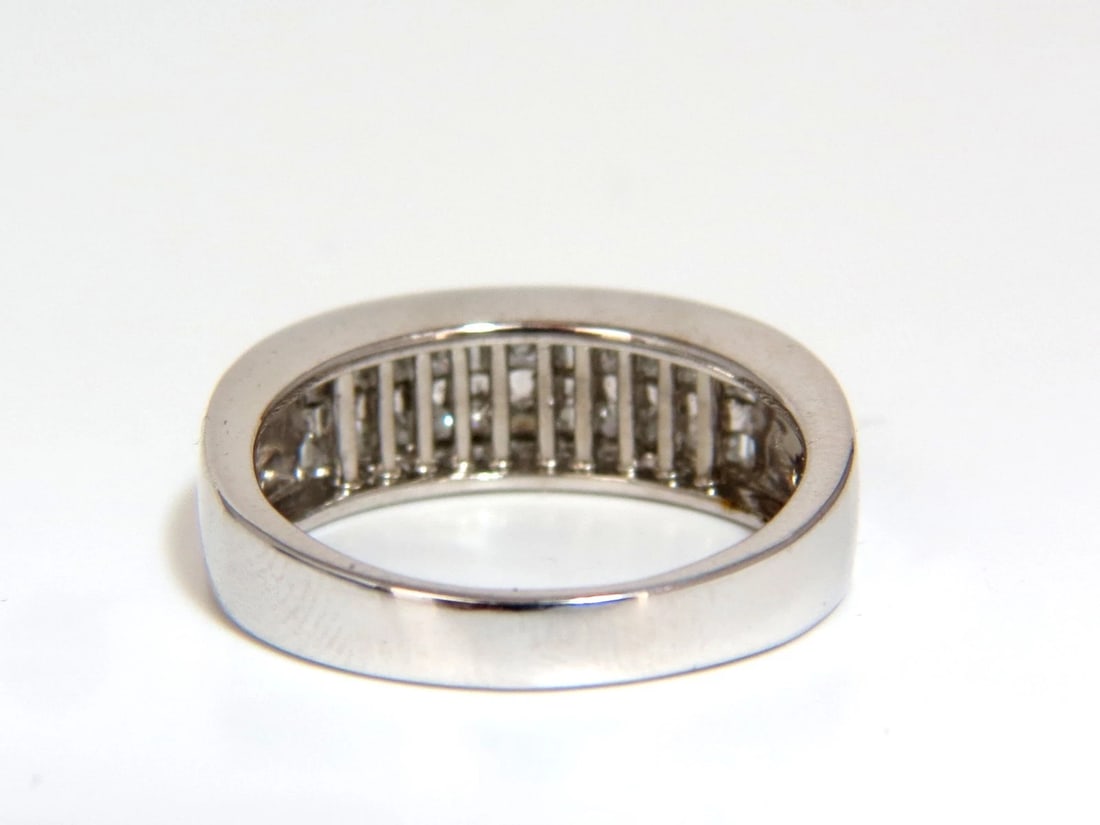 PLATINUM 2.00CT NATURAL DIAMONDS BAND G/VS BAGUETTE PRINCESS CHANNEL BRILLIANT*v - 6