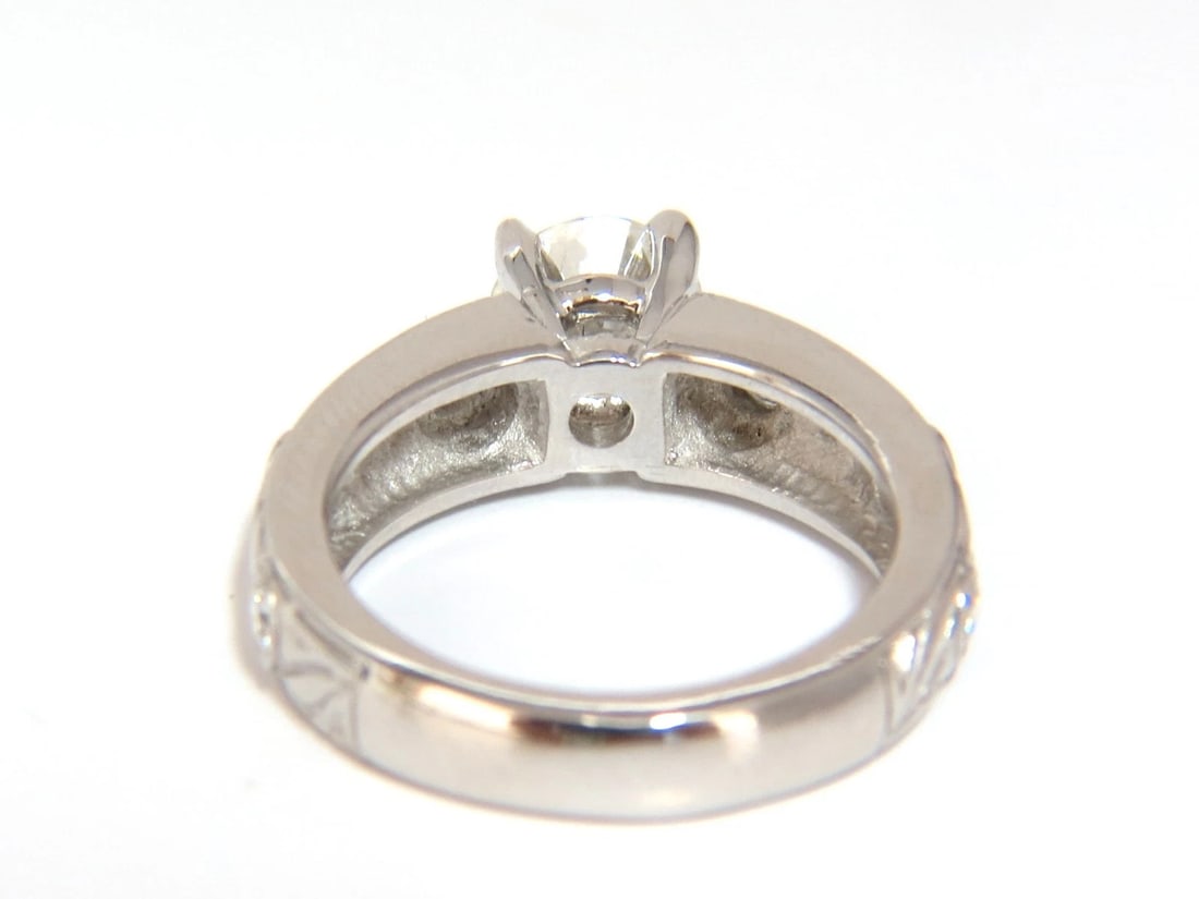 GIA certified 1.30ct. Round cut Natural diamonds ring G/VVS-1 Platinum*v - 7
