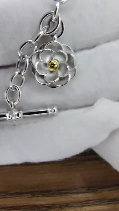 Toggle Bracelet 14Kt Fancy Yellow Diamond 14kt gold 7.5 inch *v - 3