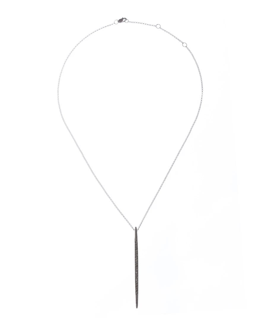Alberto Juan Sterling Silver Bar Pin Pendant Necklace - 3