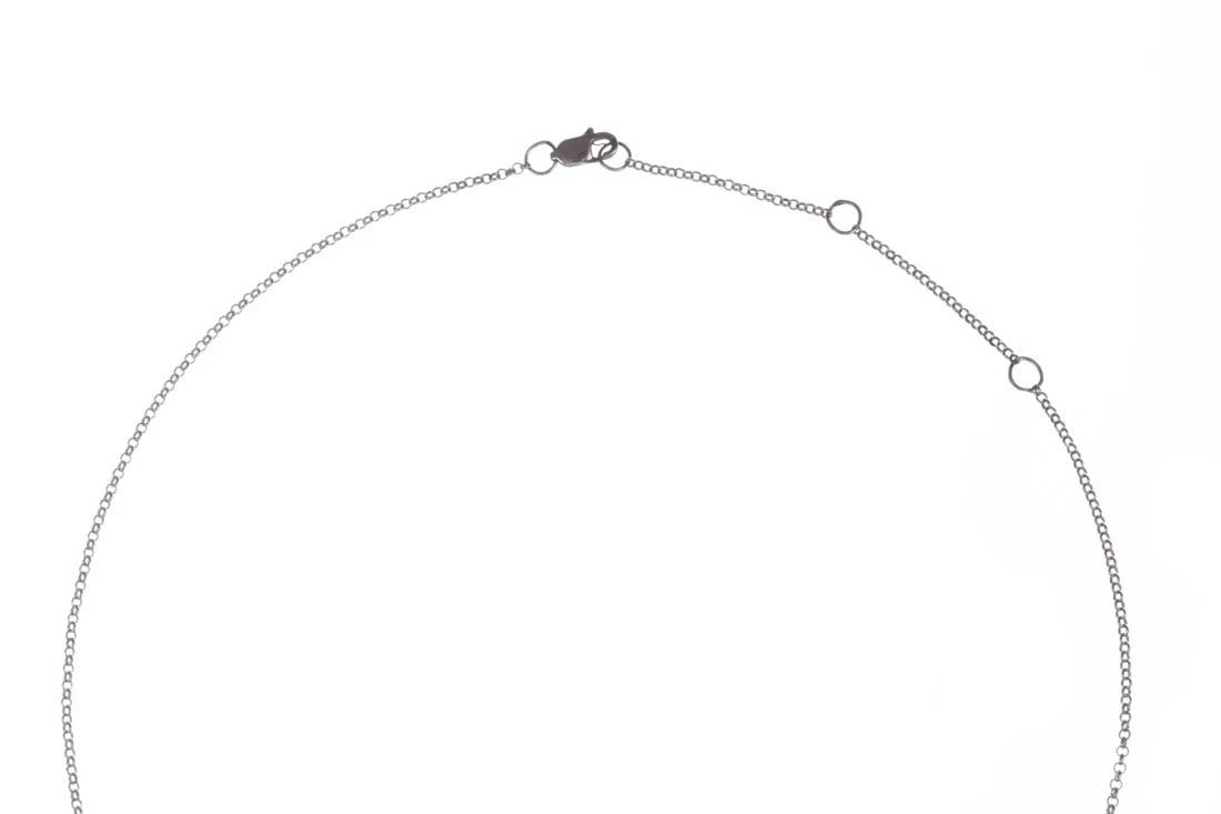 Alberto Juan Sterling Silver Bar Pin Pendant Necklace - 4