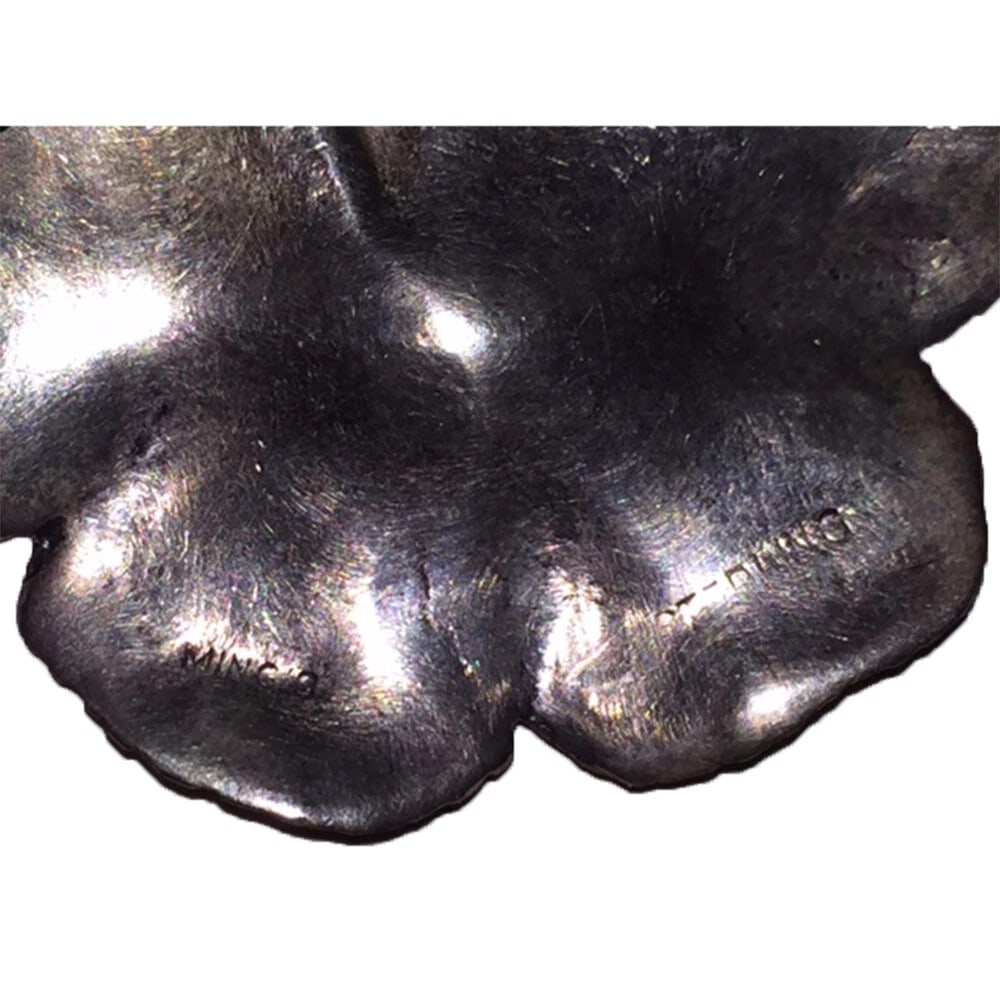 Ming's Honolulu Hawaiian Sterling Hibiscus Flower Pin - 5