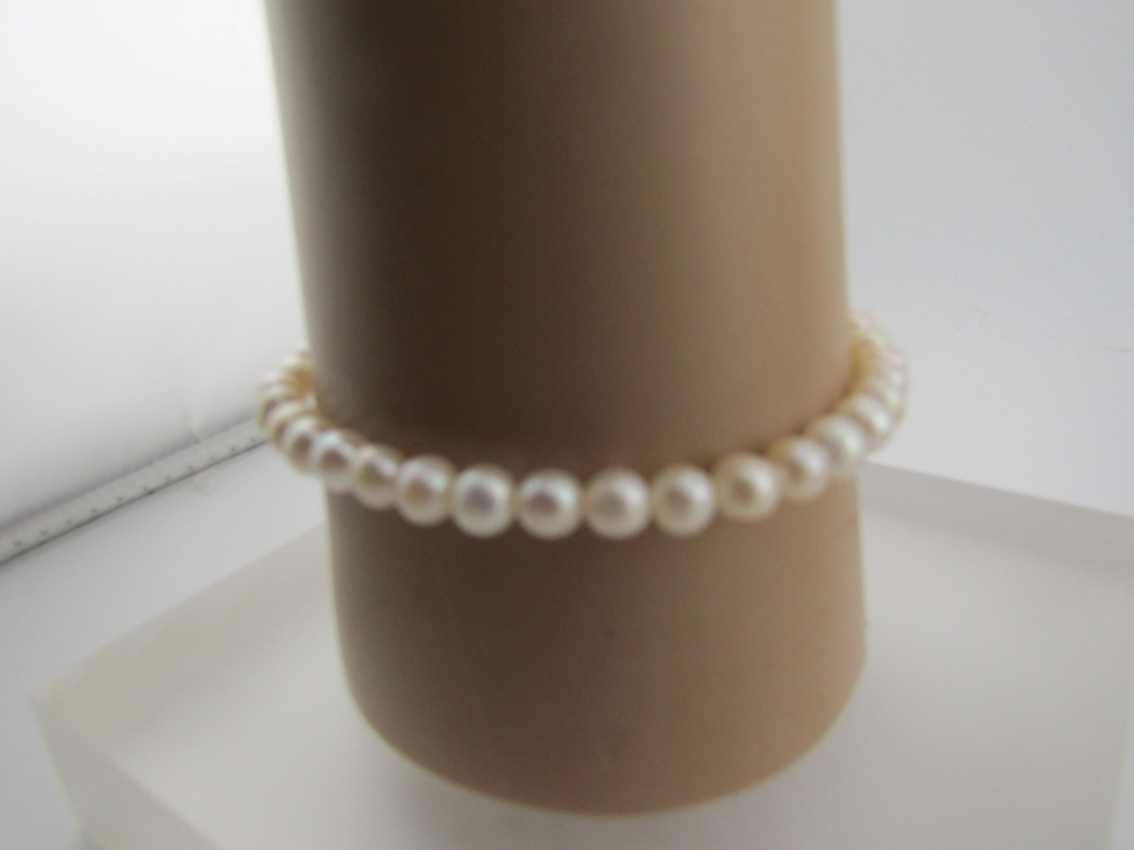 Vintage 5mm Pearl Necklace, Bracelet, Earrings Set, 1980'S-1990'S - 2