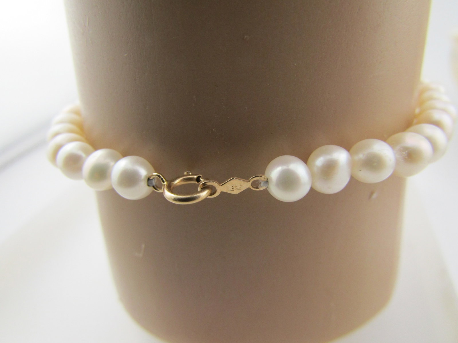 Vintage 5mm Pearl Necklace, Bracelet, Earrings Set, 1980'S-1990'S - 4