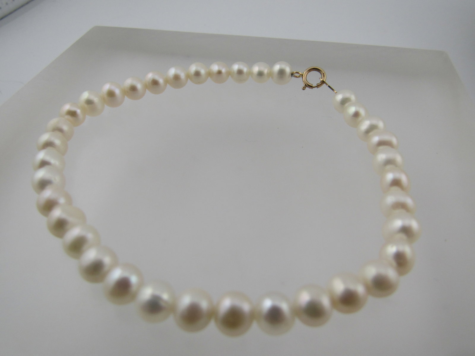 Vintage 5mm Pearl Necklace, Bracelet, Earrings Set, 1980'S-1990'S - 5