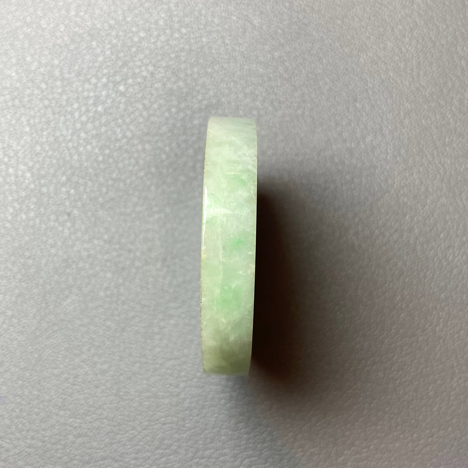 Grade A Apple Green Jadeite Jade Carved Ping An Kou - 3