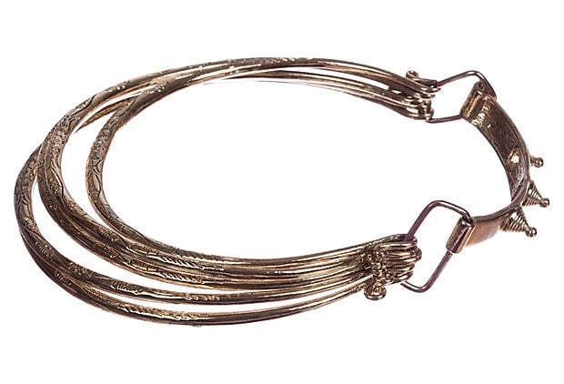 Miao-Inspired Gold Plated Costume Necklace - 5