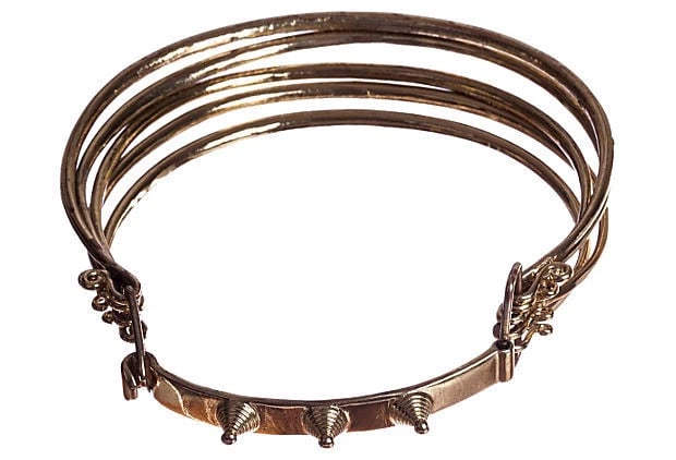 Miao-Inspired Gold Plated Costume Necklace - 6