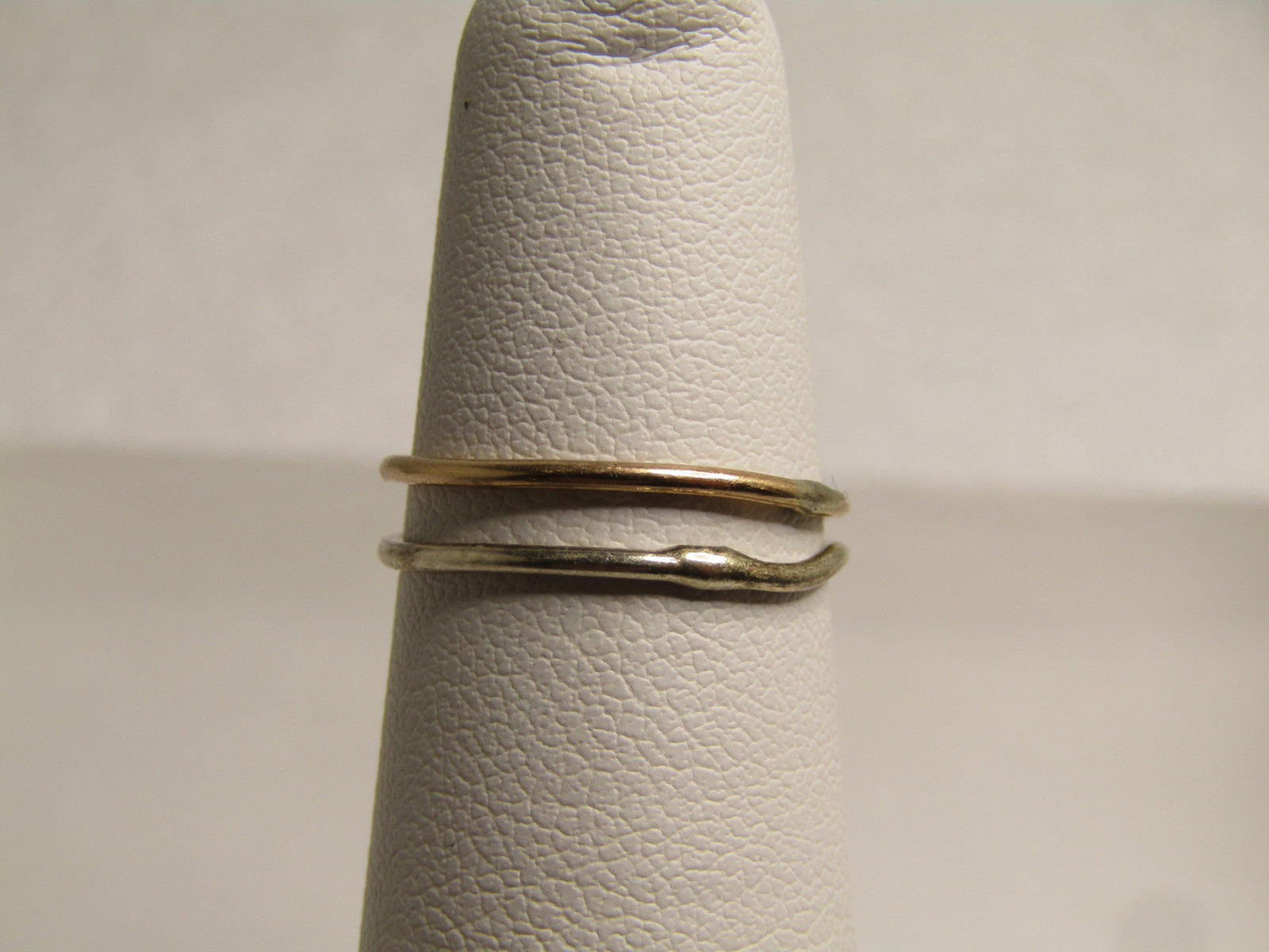 Vintage Sterling And 14kt Double Love Knot Ring, Sz. 4.5, Hand Made, 1960'S-1970'S - 4