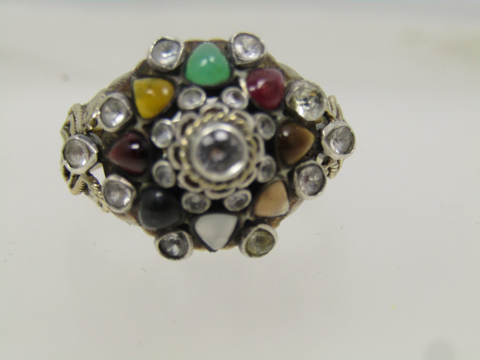 Vintage 10kt Thai Princess Gemstone Ring, Sz. 7.5,1930'S-1950'S - 5