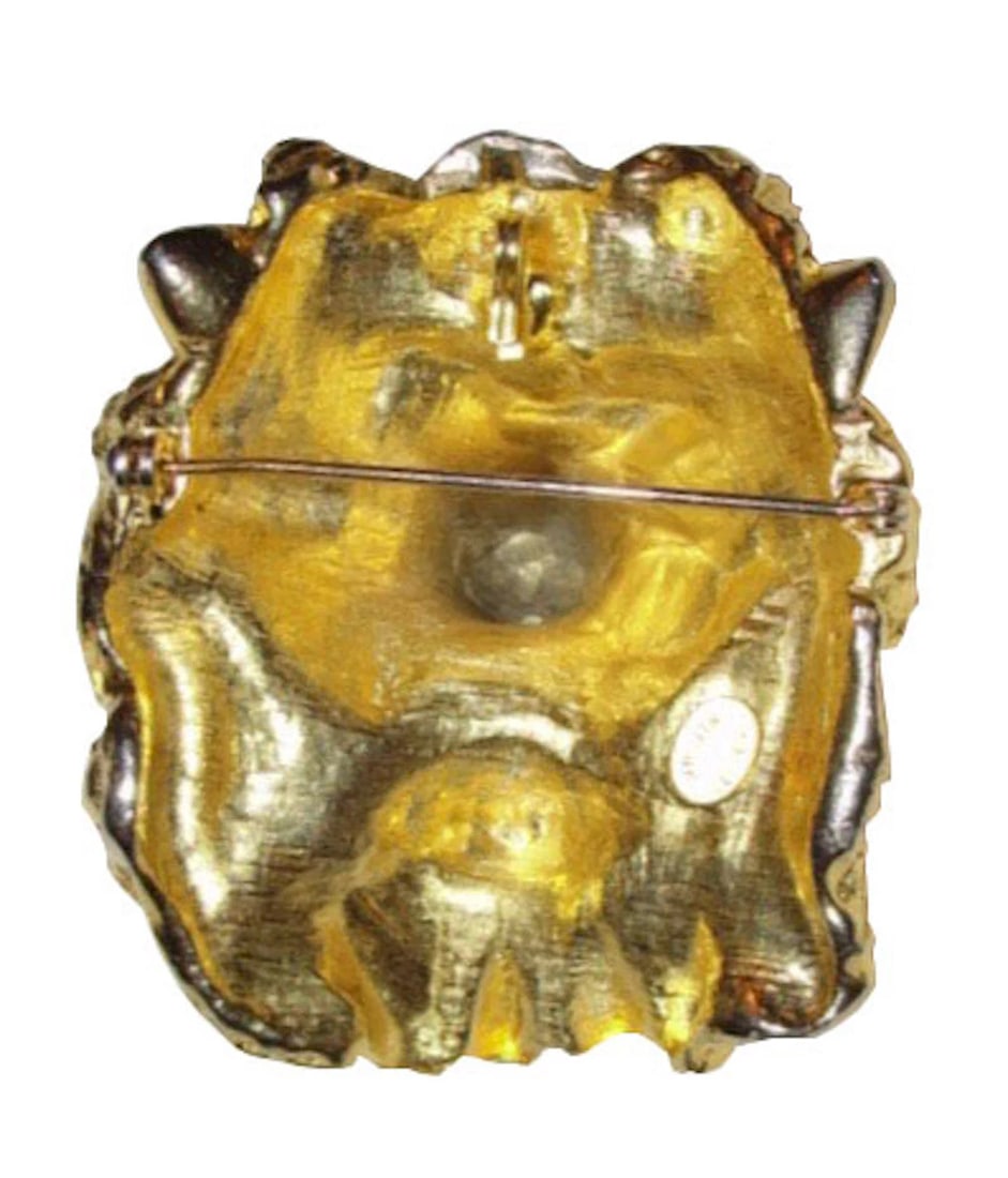 Judith Leiber Lion Pin Pendant Necklace - 4
