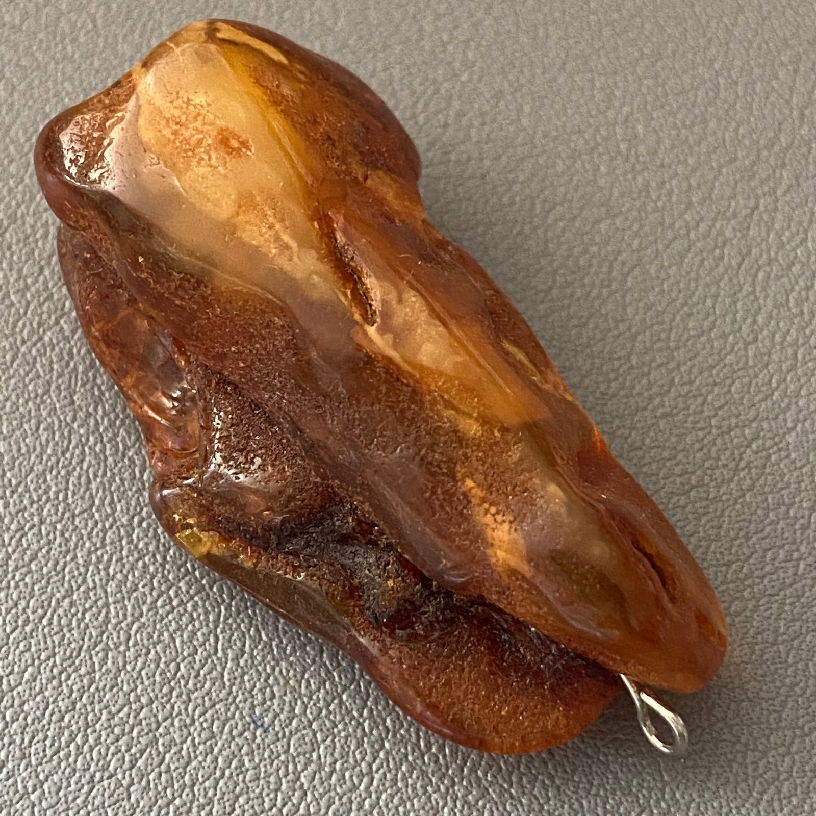 Vintage Large Natural Raw Baltic Amber Rock Stone Baltic's Sea Amber Pendant (1 of 11)