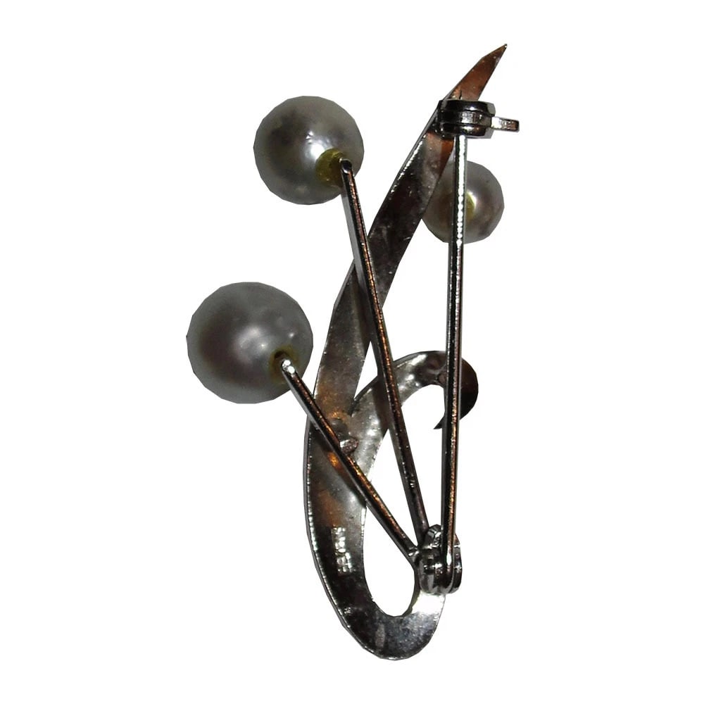 Chinese Baroque Pearl Brooch Pin - 4