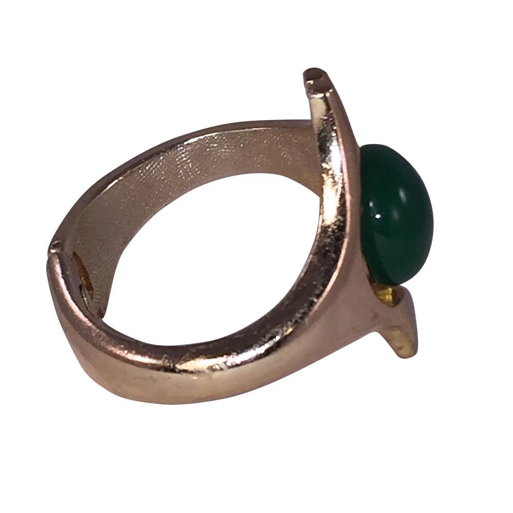 Lanvin Modernist Inspired Green Bakelite Button Bracelet - 3