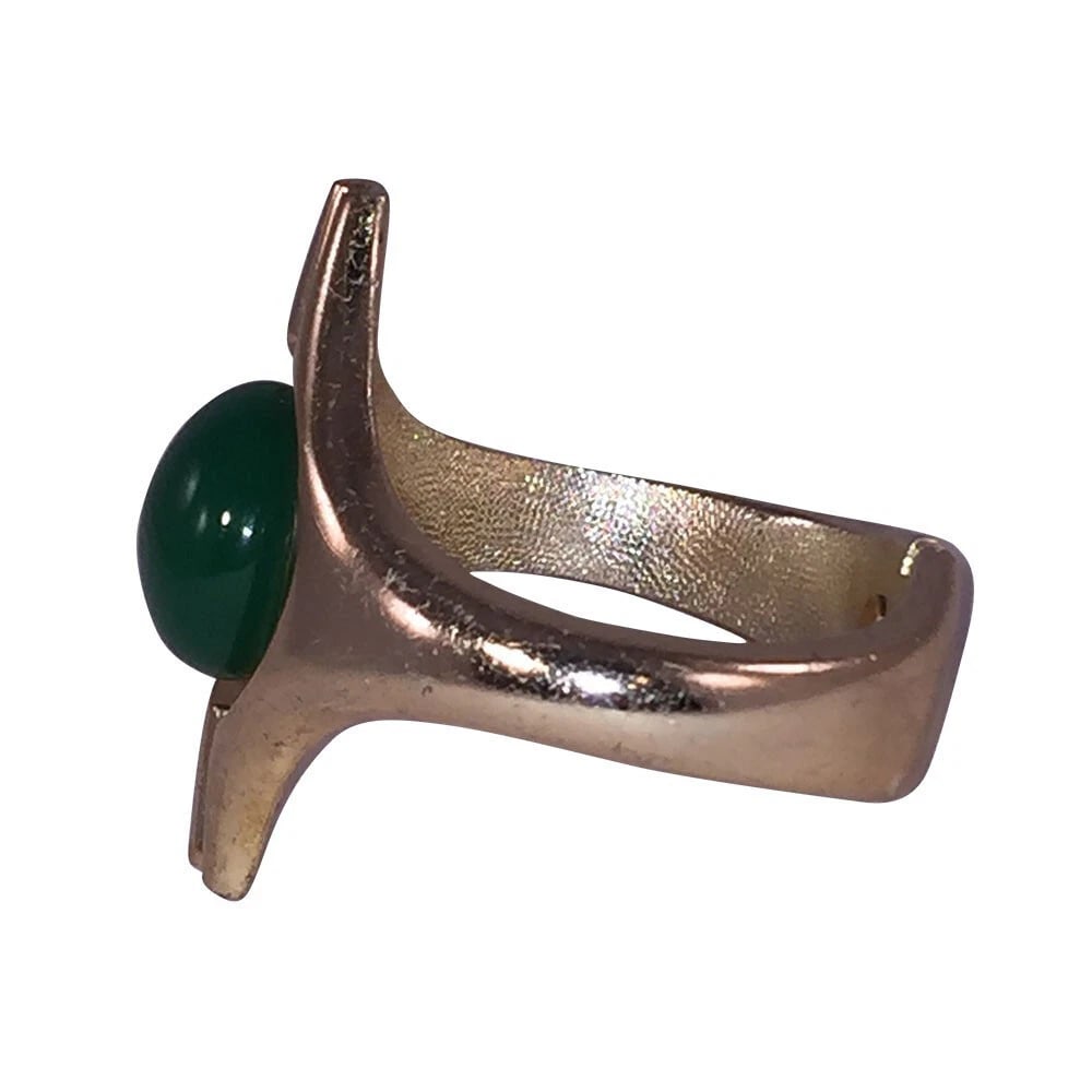 Lanvin Modernist Inspired Green Bakelite Button Bracelet - 4