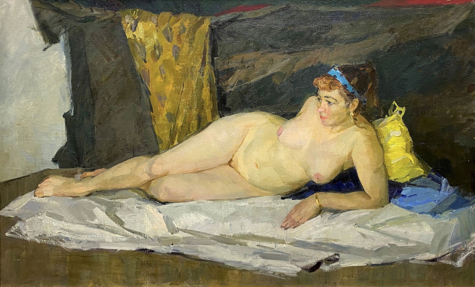 Samusev Fedir (Ukrainian artist), "Figure", oil on canvas (1 of 2)