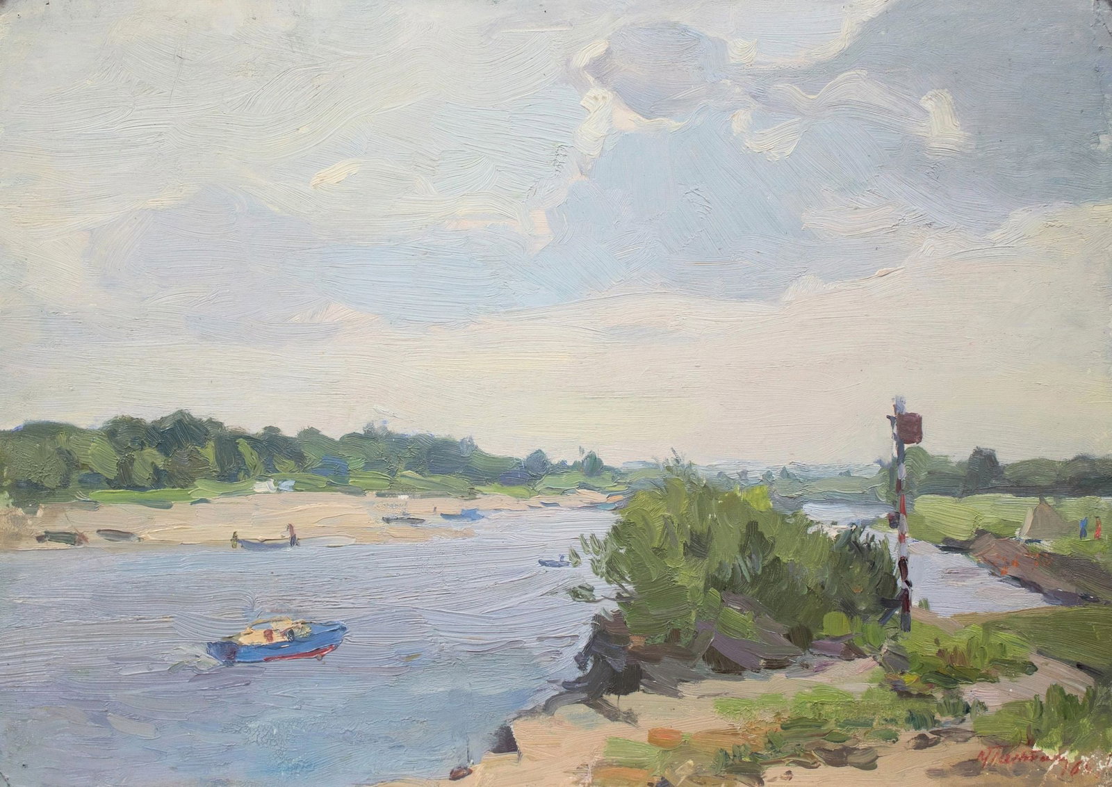 Hantman Moses (Ukrainian artist), "On the gums", oil on cardboard (1 of 4)
