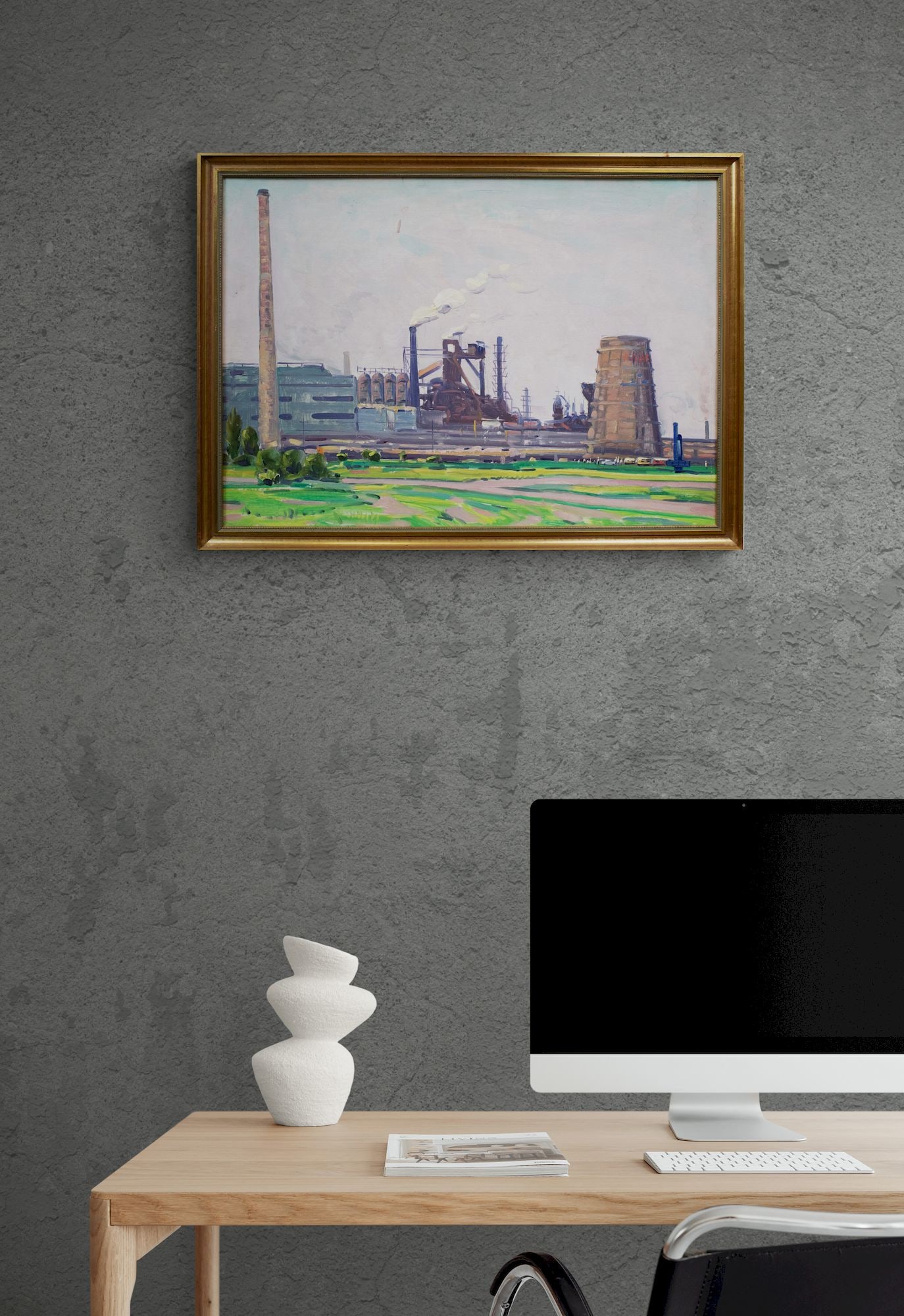 Tyukha Ivan (Ukrainian artist), "Company", oil on canvas on cardboard - 3