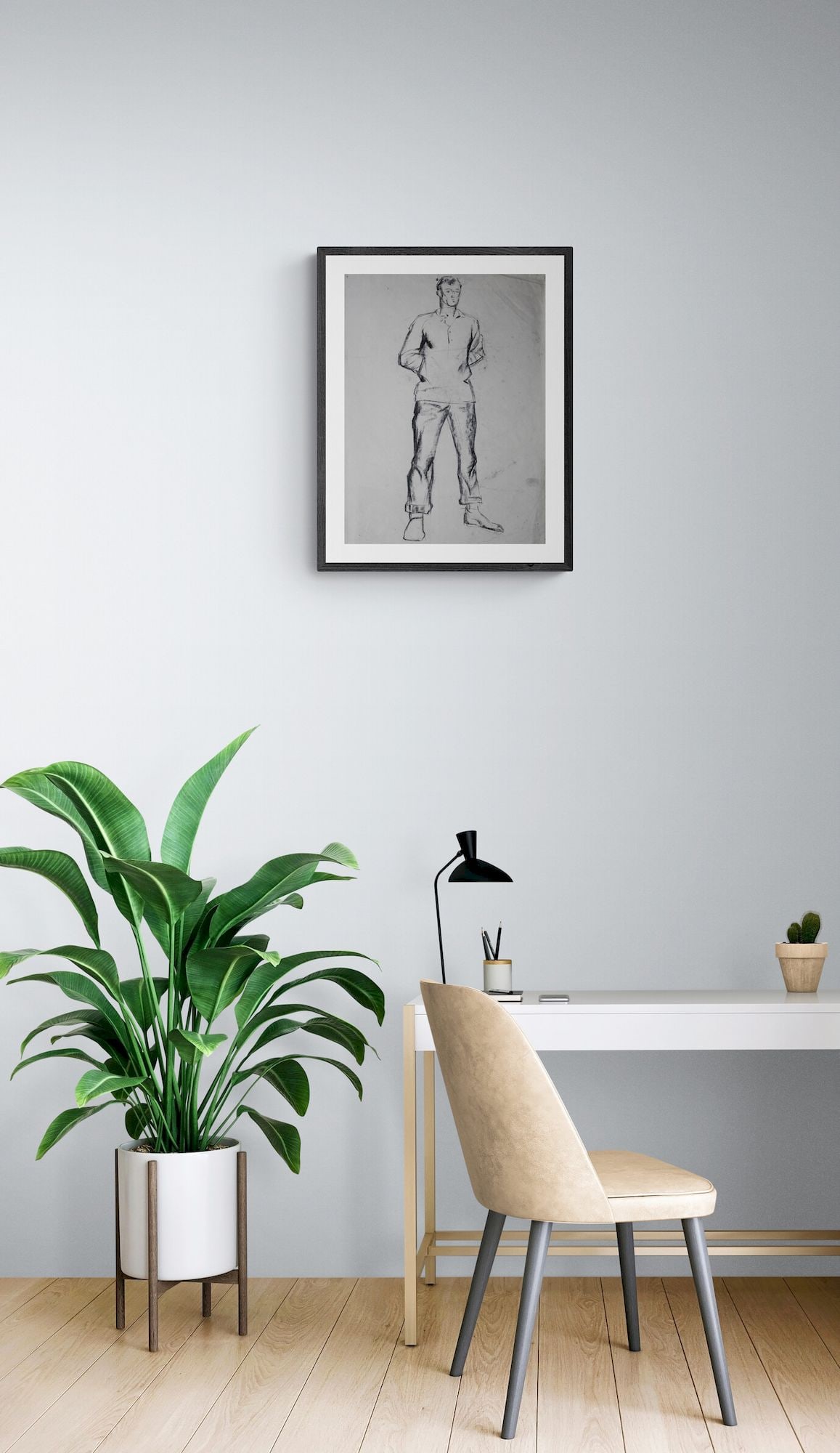 Mynka Olexandr (Ukrainian artist), "Captive", coal on paper - 2
