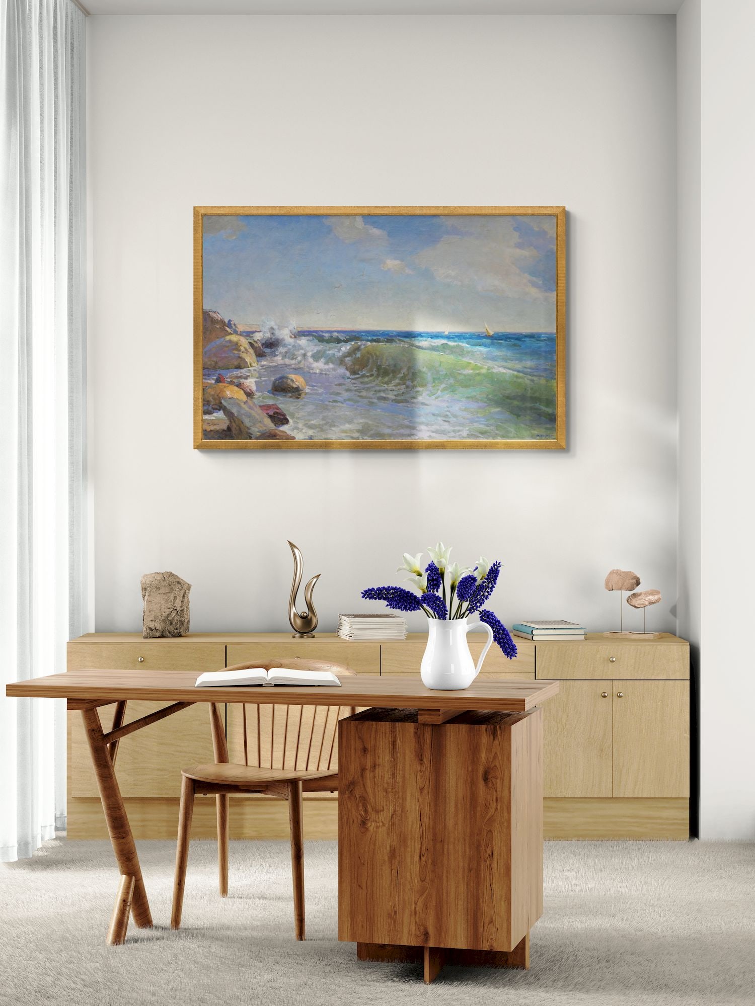 Feller Roman (Ukrainian artist), "On the sea", oil on canvas - 5
