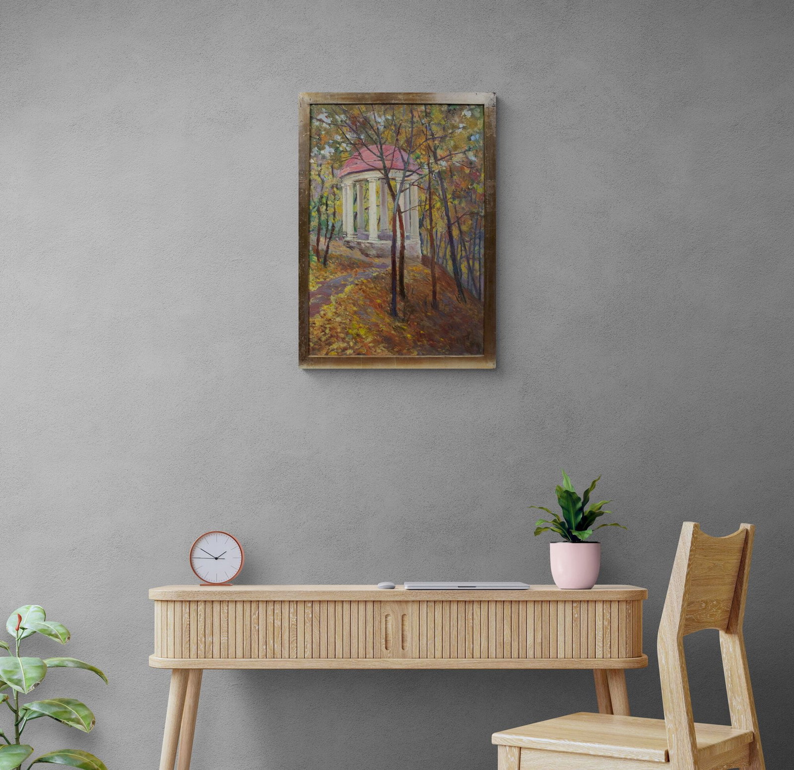 Nedoshovenko Fedor (Ukrainian artist), "Gazebo in Sedniv", oil on cardboard - 2