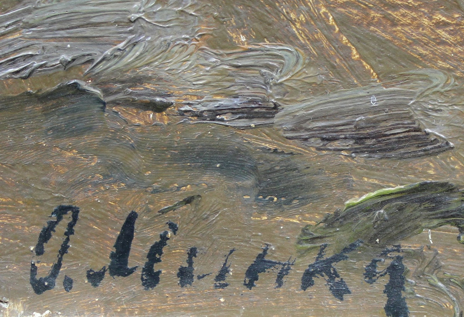Mynka Olexandr (Ukrainian artist), "Evening", oil on cardboard - 2
