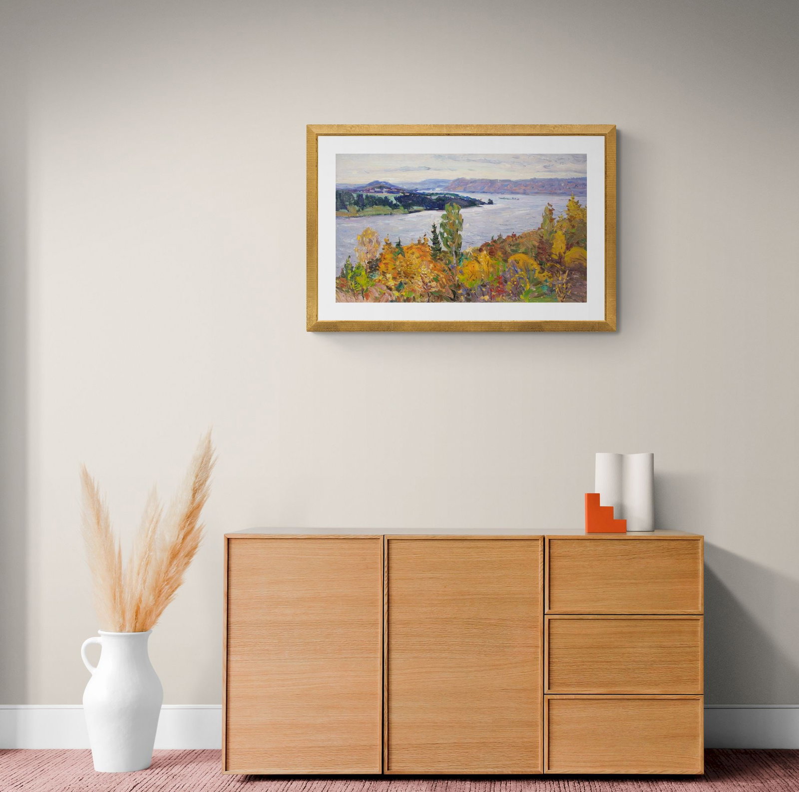 Tyukha Ivan (Ukrainian artist), "Golden autumn", oil on cardboard - 4