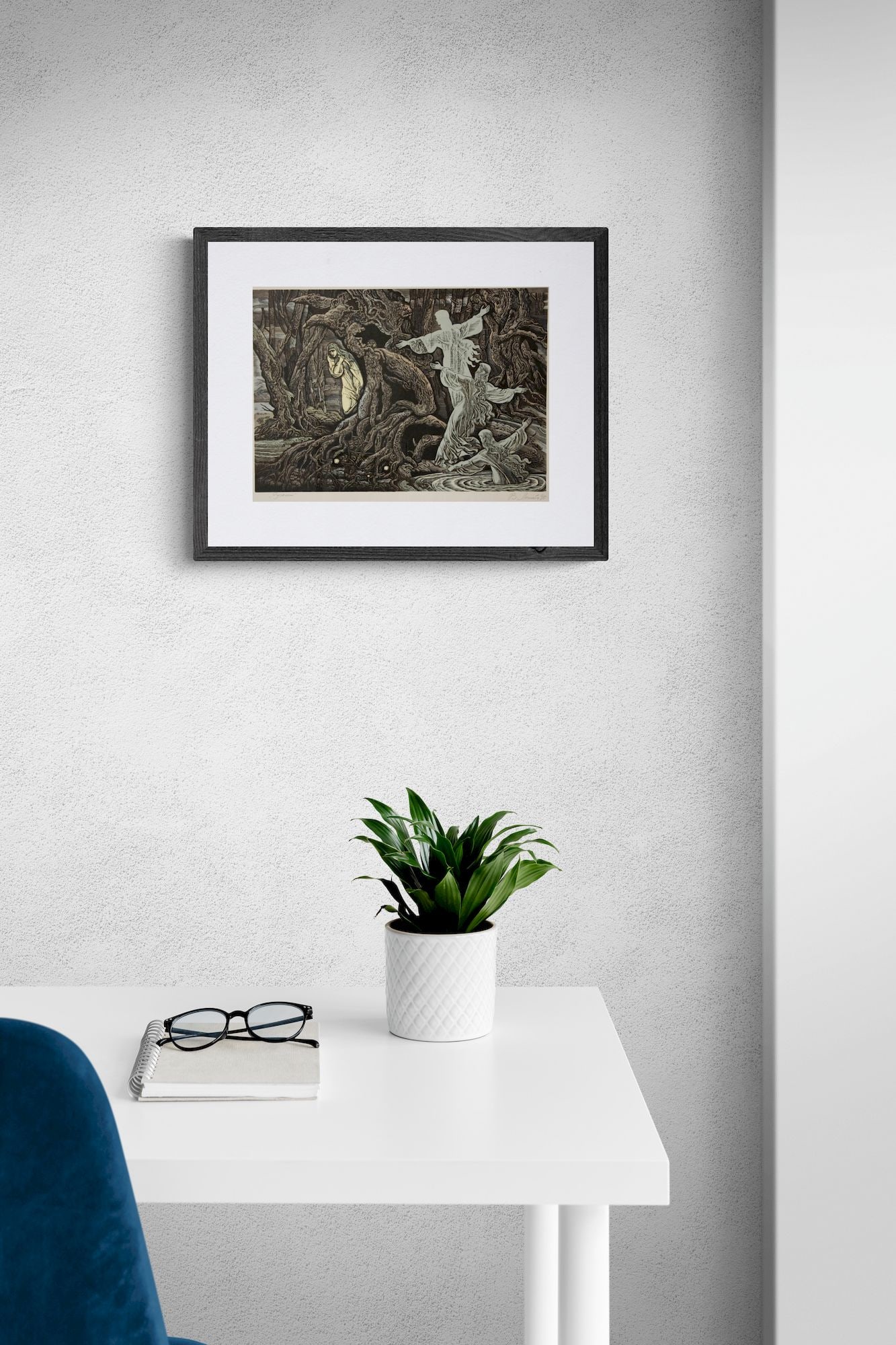 Lopata Vasyl (Ukrainian artist), "Mermaids", lithography on paper - 4