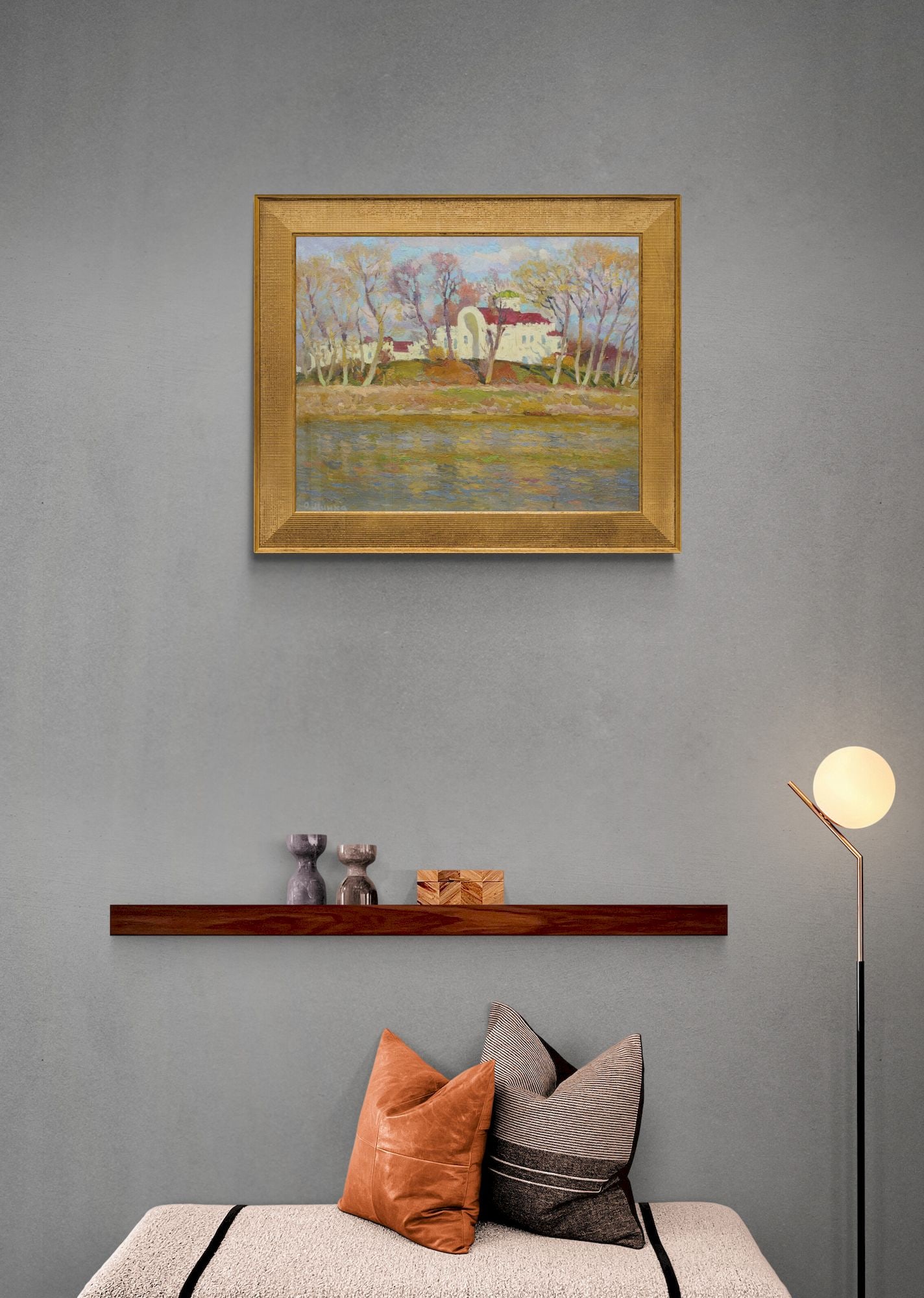 Mynka Olexandr (Ukrainian artist), "Residence of Rumyancev-Zadunaysky", oil on canvas - 4