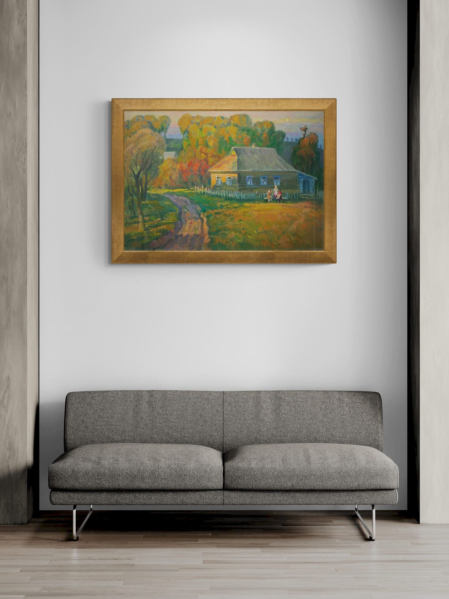 Mynka Olexandr (Ukrainian artist), "Country house", oil on canvas - 3