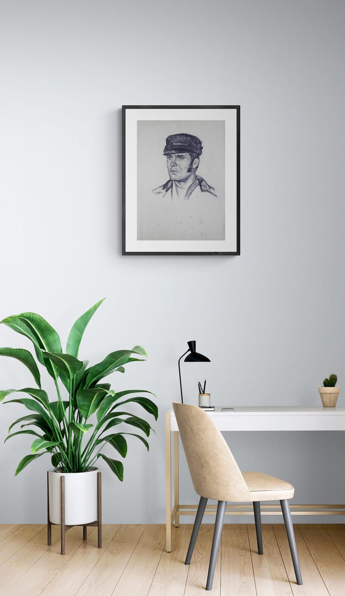 Mynka Olexandr (Ukrainian artist), "Portrait of a young man", pencil on paper - 2