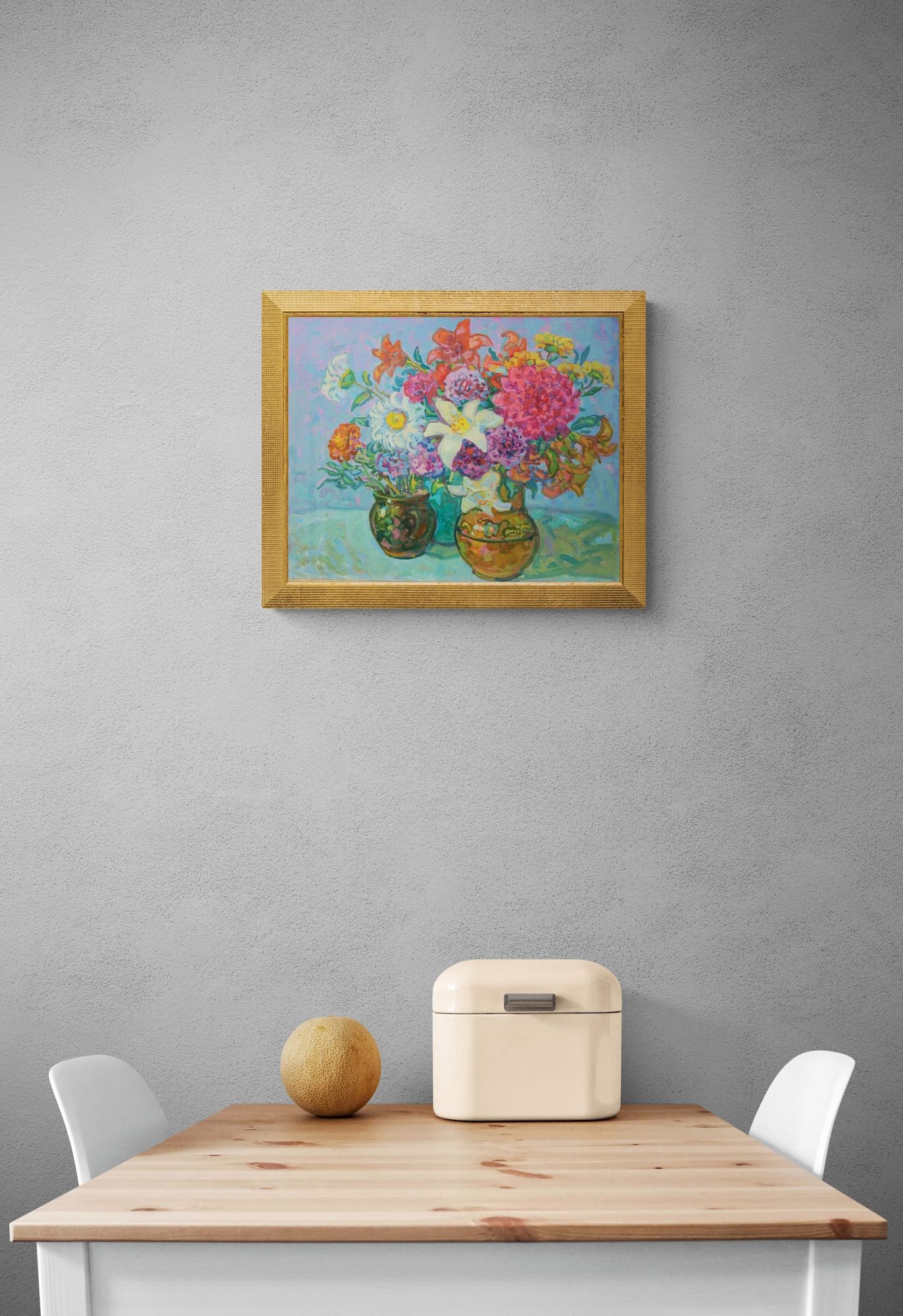 Gaiduk Viktor (Ukrainian artist), "Flowers from the garden", oil on cardboard - 3