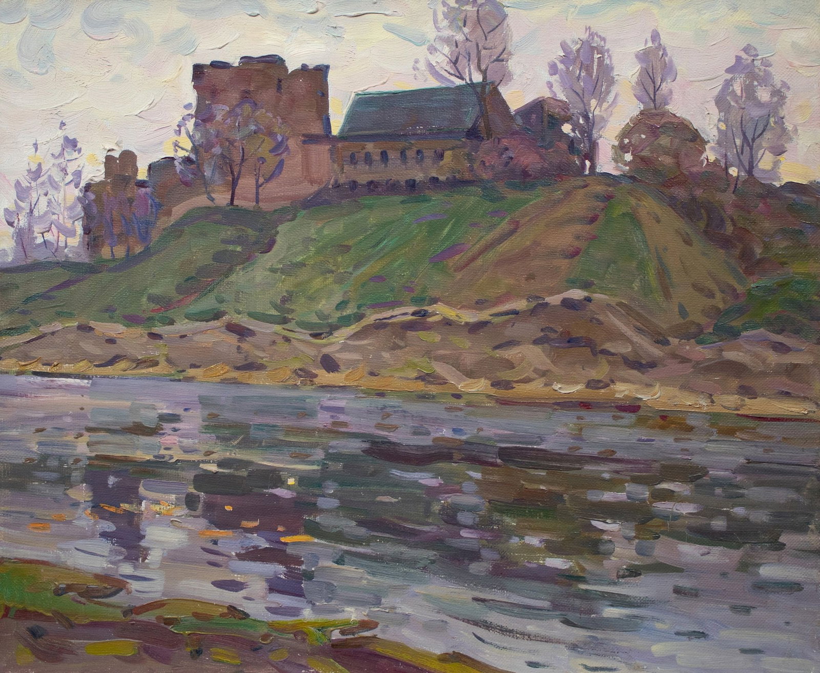 Tyukha Ivan (Ukrainian artist), "Bauska castle", oil on canvas (1 of 5)