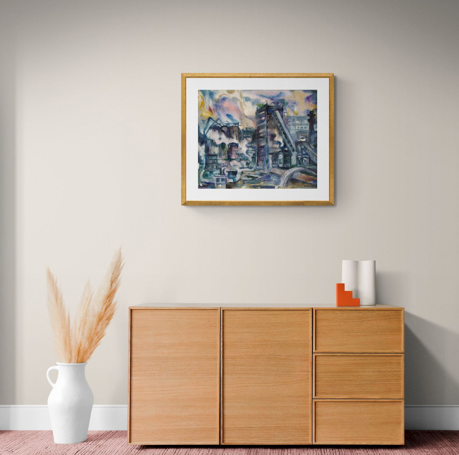 Kirilkov Valentin (Ukrainian artist), "Krivorozhstal" series", watercolor on paper - 2