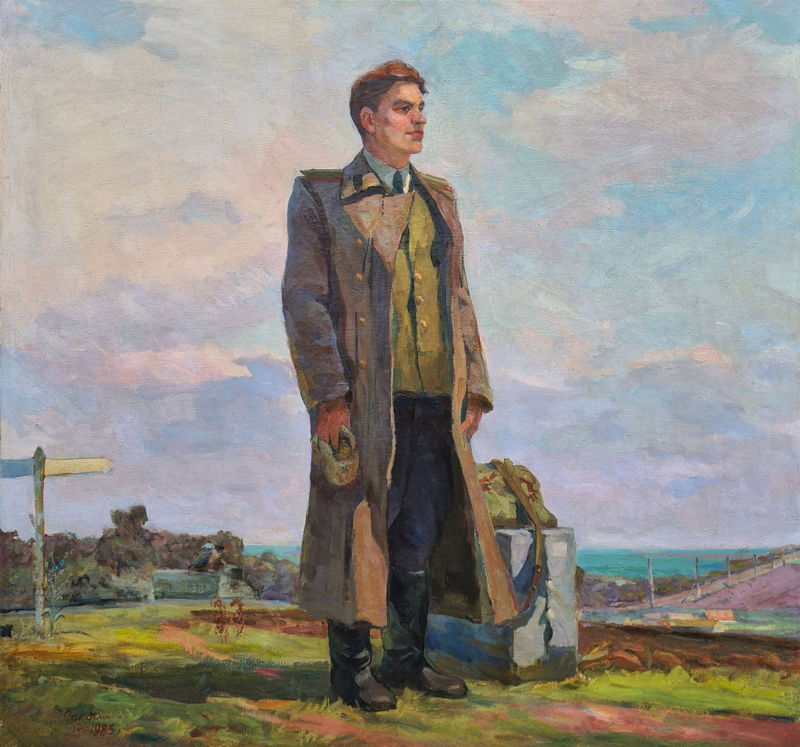 Sokolenko Grigory (Ukrainian artist), "My homeland, Ukraine", oil on canvas: Title: Sokolenko Grigory (Ukrainian artist), "My homeland, Ukraine", oil on canvas Description: ARTIST: Sokolenko Grigory Olexandrovich, Ukrainian artist TITLE: "My homeland, Ukraine" SIZE: 133 x 140
