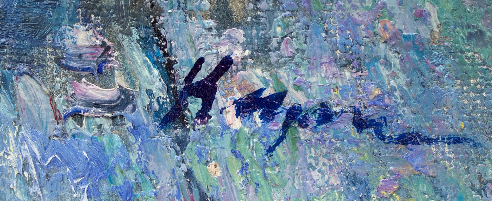 Kirilkov Valentin (Ukrainian artist), "Irises", oil on canvas - 2