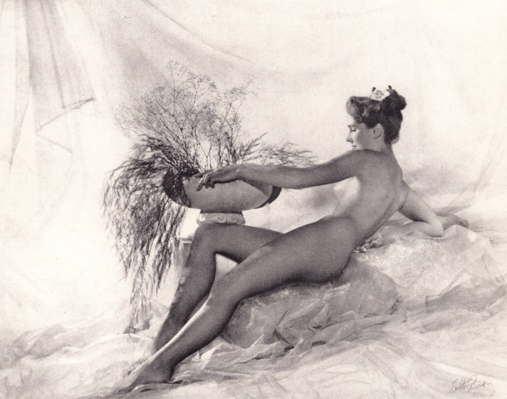 WALTER BIRD - Nymph: Title: WALTER BIRD - Nymph Description: Artist: WALTER BIRD Print Title: Nymph Medium: Sheet-Fed Gravure Printing Date: 1950's Printed in England Image Size: 7 X 5.75 Walter Bird (1903-1969) was one