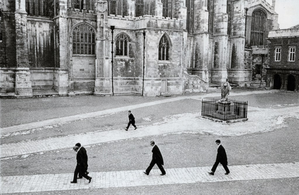 HENRI CARTIER-BRESSON - Eton, England 1962: Title: HENRI CARTIER-BRESSON - Eton, England 1962 Description: Artist: HENRI CARTIER-BRESSON Print Title: Eton, England 1962 Medium: Sheet-fed Gravure Printing Date: 1970s Printed in England Image